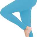 Baihetu High Waist Leggings with Inner Pocket Super Soft Yoga Pants for Women (Pink)