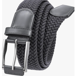 XZQTIVE Braided Stretch Belt Mens Gift Elastic Woven Belt for Golf Casual Pants Shirts Jeans