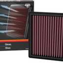 K&N High-Flow Original Lifetime Engine Air Filter: Increase Power: Premium, Washable: Compatible with 2023-2026 RAM/JEEP: (See Product Descriptions for Select Models), 33-5125