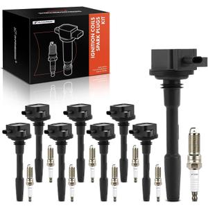 A-Premium Set of 15 Ignition Coil Pack and Iridium Spark Plugs Compatible with Ford F-150 2018-2021, Mustang 2020, 5.0L, Replace# JR3Z12029A