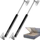 HUOPO 17 inch Gas Struts for Heavy Lid, 35lb/156N Lift Support Strut for RV Bed, Boat Hatch, Cabinet Door, Tool Box, Outdoor Window, Heavy Duty Shocks Spring with Mounting Brackets, 2 Pcs