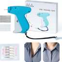 Stitch Gun, Stitchy Quick Clothing Fixer, Speedy Clothing Fixer, Clothing Stitch Gun 2024 Mini Stitch Gun with 6 Needles,500 Black & 500 White Fasteners (cyan-blue)