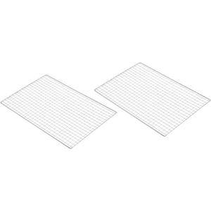 GALPADA 2pcs Mat Outdoor Cooking Mesh for Even Grilling for Camping Picnics and Backyard Bbqs