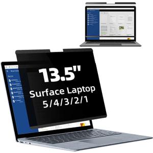 Mamol Magnetic Privacy Screen for 13.5 inch Microsoft Surface Laptop 5/4/3/2/1, Removable Anti Spy Glare Blue Light Filter, Surface Laptop Privacy Screen Protector 13.5 in (13.5 inch Surface Laptop 5/4/3/2/1)