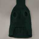 AOFITEE Small Christmas Dog Sweater, Dog Sweaters for Small Dogs Boy, Warm Sweater for Dogs, Pet Knitwear with Harness Hole for Fall Winter, Stretchy Pullover for Yorki, Chihuahua, Maltipoo, Green S