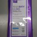 Medline ReadyBath LUXE Extra Thick Adult Bath Wipes, 192 Wipes (8 Wipes, 24 Packs), Unscented, No Rinse Formula with Aloe, Shower Wipes for Sensitive Skin, Hypoallergenic Body Wash Wipes, 8 x 8 Inch