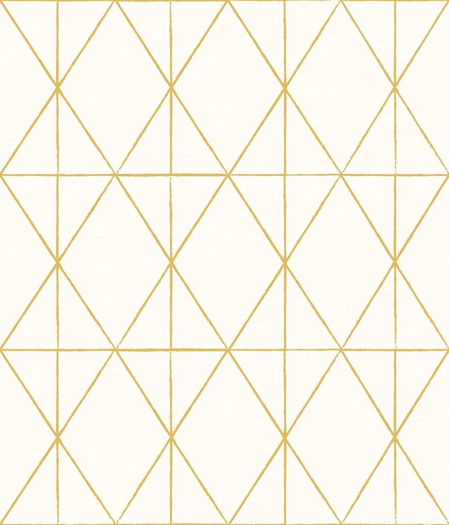 My Style Lennon Gold Geo Peel and Stick Wallpaper