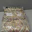 Boho Throw Blanket 80" x 90", 100% Organic Cotton Breathable Skin-Friendly Ultra Soft Bed Quilt Throw - Floral Rustic Decor Luxury Reversible Blanket for Sofa Couch Chair and Gift