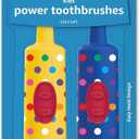 Amazon Basics Kids Electric Toothbrush, Battery Powered, Soft Bristles, Oscillating Brush Head, Ages 4+, 2 Count, 1-Pack (Previously Solimo)