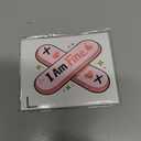 10 x (5Pcs) I Am Fine Sticker 3 Inch, Car Bandage Sticker, Giant Band Aid Car Decal Patch, Waterproof Vinyl Decal for Laptop, Water Bottles, Car, Phone