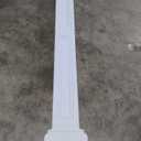 Mayne Liberty Lamp Post - White - 9.5in L x 9.5in W x 72in H - Fade Resistant - Polyethylene Lamp Post (5838-W) Decorative Sleeve ONLY