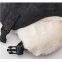 Harlang Trapper Hat with Faux Fur Lining, Ear Flaps, Adjustable Chin Strap (Black)