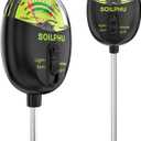 SOILPHU Soil pH Tester,4 in 1 Soil Moisture Meter,Soil Tester for Soil Moisture/PH Meter/Sunlight Intensity/Soil Fertility,Soil Test Kit for Garden,Lawns,Farm and Potted Plants, Flower In/Outdoor Use