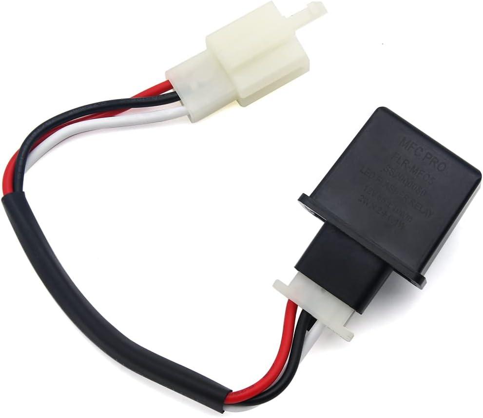 12V 3-Pin Electronic LED Flasher Relay fix for LED Turnlight That Fixes Hyper Flash Problems FLR-MFC2