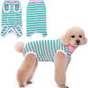 Coppthinktu Recovery Suit for Dogs After Surgery, Dog Onesie Surgery Recovery Suit for Female Spay, Soft Male Surgical Pajamas Bodysuits for Medium Puppy to Anti Licking Dog Cone Alternative