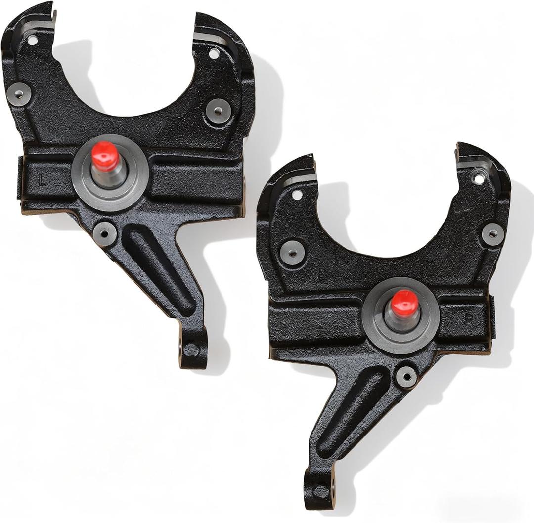 2.5" Drop Spindles, Front Lowering Knuckle Kit Compatible with 1973-1987 Chevy C10 - Fits 1" Thick Rotors 2WD ONLY, # M0117K11-1, M0117K11-2