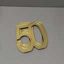 6 Pcs Mirror Gold 50th Birthday Decorations for Men and Women Acrylic Anniversary Decorations Table Numbers Centerpieces for Birthday Party