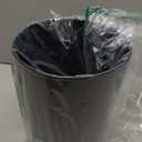 iDesign Steel Round Bathroom Trash Matte Black Waste Can