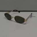 livho 2025 Trendy Oval Sunglasses - Stylish Polarized Shades for Everyday - Retro Metal Frames, Gold/ Green