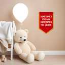 Inspirational Classroom Canvas Banner Wall Decor, Sometimes You Win Sometimes You Learn Positive Affirmations Motivational Hanging Pennant Flag Banner for Classroom Kids Room Playroom