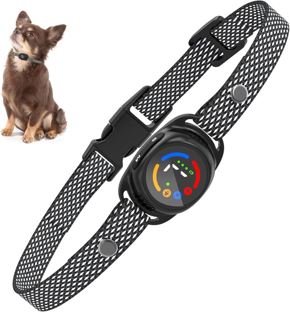 PcEoTllar Bark Collar for Small Dogs 5-15lbs, Anti Barking Collar with 3 Training Modes, No Shock Safe & Humane Dog Bark Collar, 7 Sensitivities, IP67 Level Waterproof