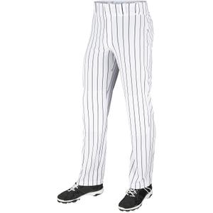 Champro Men Adult Triple Crown Pinstripe Ob Pant (Medium, White, Navy)