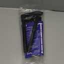 Comfkey Folding Lightweight Walking Stick - Adjustable Aluminum Metal Collapsible Travel Cane with Non-Slip Rubber Base (Black)