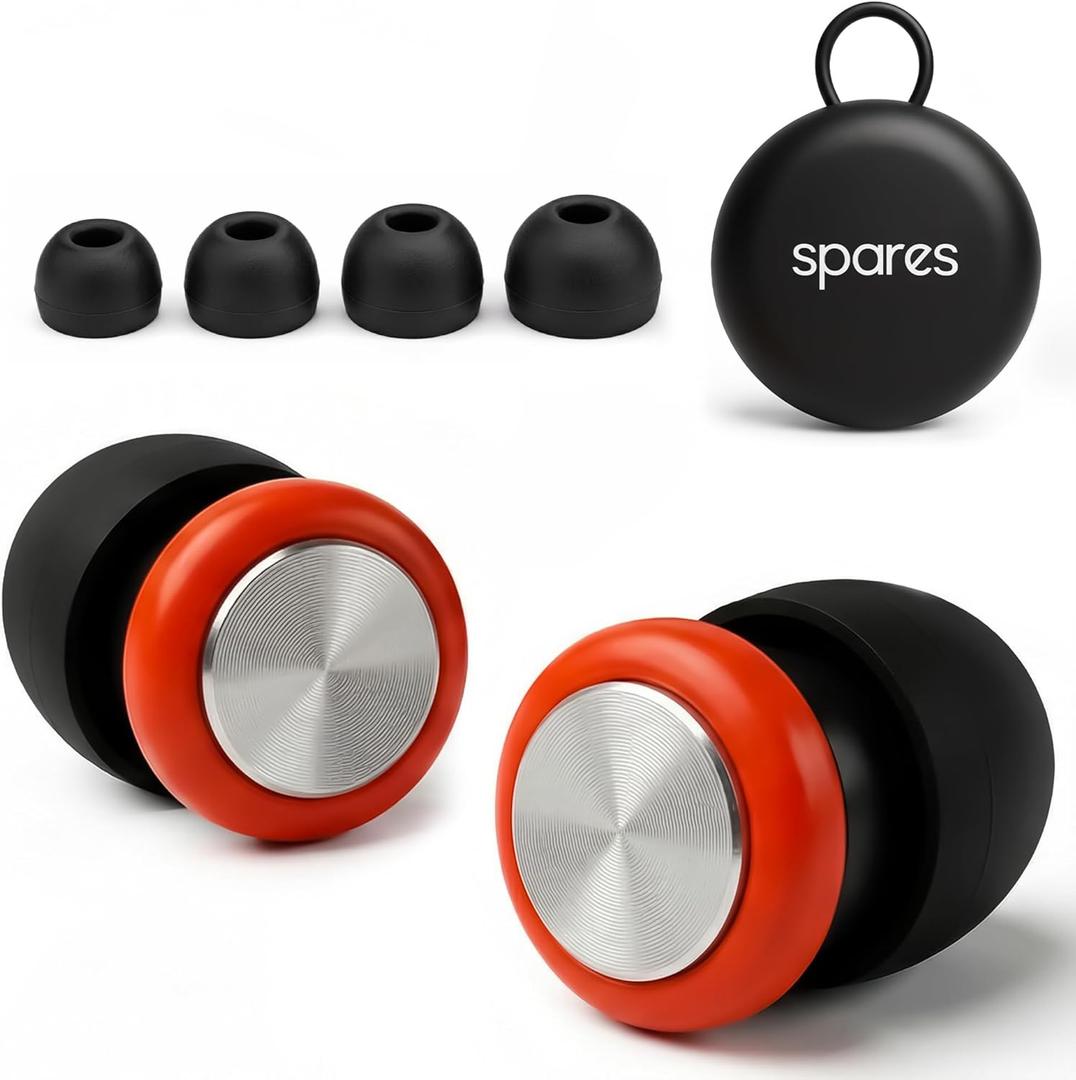 Professional-Grade High Fidelity Reusable Ear Plugs. Hearing Protection w/No Loop or Loops Sticking Out. Earplugs for Concerts, Musicians, Shooters, Motorcycles, and Every Environment