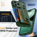 for iPhone 17 Pro Max Case Wallet with Card Holder (4-5Cards) +1 Privacy Screen Protector,[RFID Blocking][Kickstand][Military Drop Protection] Full Camera Protection Wallet Case for iPhone 17 Pro Max