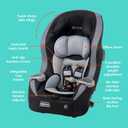 Baby Trend Trooper Slim 3-in-1 Convertible Car Seat, Dash Black Slim Fit, 3-in-1 Growth Modes, Lightweight Design, Adjustable Comfort Padding MFG DATE: 04/21/2026
