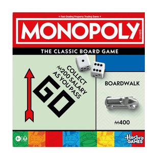 Monopoly Board Game | Classic Game with Storage Tray and Larger Tokens | Ages 8+ | 2 to 6 Players | Family Games for Kids and Adults | Kids Gifts