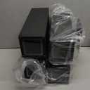 tewei 4 Pack LED Square Up and Down Lights Outdoor Wall Lights, Matte Black Exterior Lighting Fixtures with 7W LED Bulbs, Modern Outdoor Lights for House, Garage, Porch, Doorway