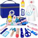 COSILY Doctor Kit for Kids, Doctor kit for Toddlers 3-5 , Pretend Playset for Toddlers with Medical Bag, Stethoscope and Other Accessories for Boys and Girls