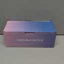 Travel Electric Kettle Portable Mini Kettle,Small Hot Water Boiler with 4 Temperature Settings,304 Stainless Steel,Fast Boiling Water with Auto Shut-Off and Boil Dry Protection, 400ml, Beige