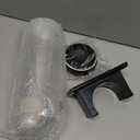 Cereal Dispenser, Food Dispenser Wall Mounted, Grain Dispenser Storage Containers with Cup, Single Control Candy Dispenser for Storing Snack Nut Coffee Beans, Kitchen Dry Cereal Dispenser, Black 1.5 L