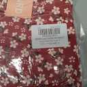 PLOKNRD Summer Dress Casual Beach Short Sleeve Fit T Shirt Sundresses Flowy Cover Ups, Red White Flower-XL 