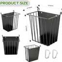 LUAVIARU Upgrades Rabbit Hay Feeder - Guinea Pig Hay Feeder - Metal Frame Hay Rack with Adjustable Hook - Less Wasted - for Guinea Pigs - Chinchilla Bunny Cage Accessories - Bunny Feeder