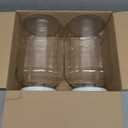 kitchentoolz Gallon Jar 1 Gallon Glass Jar with Lid  Gallon Mason Wide Mouth Large Glass Jar for Fermenting, Pickling, Canning, Water Glassing Eggs, Kombucha, and Food Storage  Made in USA (White Lid (2 Pack))