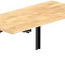 TORACK Heavy Duty Wall Mounted Folding Workbench, Space-Saving Collapsible Wall Table/Desk for Garage Workshop, Holds Up to 550 lbs(Board Size: 32 x 18 in)