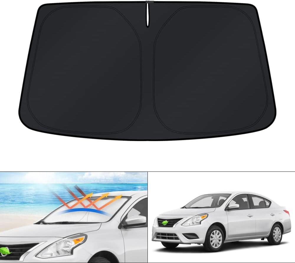 KUST Windshield Sun Shade for 2012-2018 Nissan Versa Sunshade Window Sun Visor Protector Foldable Blocks UV Rays Keep Your Car Cooler