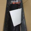 2 Pack 24 Inch Window Boxes Planter for Outdoor Plants Deck Railing Planters Box with Adjustable Brackets for Porch Fence Balcony Hanging Flower Baskets with Non-Woven Fabric Liner for Garden Decor