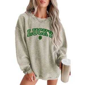 MARZXIN Women 2026 Holiday Casual Mardi Gras Sweatshirts Long Sleeve Sequin Sweatshirt Fashion Glitter Hoodies Outfits (XL)