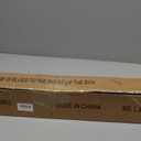 Heavy Duty Curtain Rods,1 1/4" Large Diameter Premium Nonadjustable Curtain Rod,96in/8ft Custom Window Treatment Rods with Durable Aluminum Brackets and End Caps,Brushed Nickel Finish