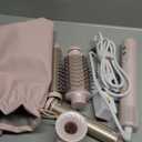 T3 Aire 360 Multi-Styler & Blowout System with Luxe Carrying Case, Rapid Drying Hair Dryer, Ceramic Curling Attachments, Oval Brush & Drying Concentrator | Blowouts & Long-Lasting Curls (Satin Blush/Gold)