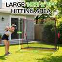 Elevon Golf Practice Hitting Net 10x7ft, Heavy Duty Training Net for Backyard Driving Range & Indoor Swing Practice, Home Golf Equipment for Training