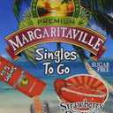 4 x Margaritaville, Singles To Go Water Drink Mix Flavored NonAlcoholic Powder Sticks 6 Count, Strawberry Daiquiri, 0.63 Ounce (EXP 02/28/27)