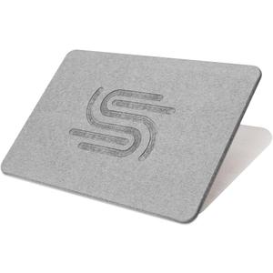 ANGORA BRANDS Stone Bath Mat 23.6" x 15.4"  Diatomaceous Earth Bath Mat, Non-Slip & Quick-Dry, Super Absorbent, Easy to Clean, Gray Minimalist Stone Bath Mats for Bathroom by Your Wright Stuff