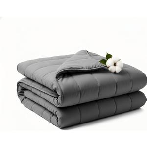 RJOP Weighted Blanket 10lbs 48"x72" Full Size for Adults, Heavy Throw Blanket for Couch & Bed, Soft Breathable Cotton for All-Season Comfort (48"x72"10lbs)