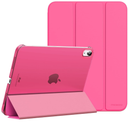 MoKo for iPad (A16) 11th Generation Case 11 Inch 2025, iPad 10th Generation Case 10.9 Inch 2022, Slim Stand Hard PC Translucent Back Shell Smart Cover, Support Touch ID, Auto Wake/Sleep, Persian Pink