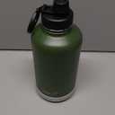 12 oz Water Bottle for Kids School-Reuasble Stainless Steel Vacuum Insulated Wide Mouth Water Bottle for Travle Sports (Grass Green)